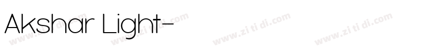 Akshar Light字体转换